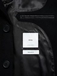 MANGO MAN Mantel 'ARIZONA2' schwarz