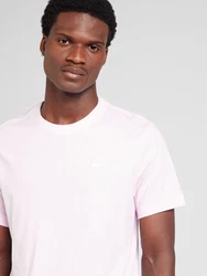Nike Sportswear T-Shirt 'Club' pastellpink/weiß