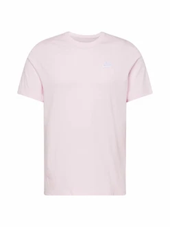 Nike Sportswear T-Shirt 'Club' pastellpink/weiß