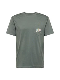 T-Shirt 'TROPPO PKT' hellblau / hellgelb / dunkelgrn / pastellpink