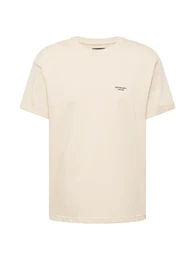 T-Shirt 'AFORTY' sand / schwarz