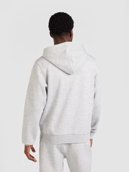 Champion Authentic Athletic Apparel Sweatjacke Hooded Full Zip Sweatshirt (Kapuzensweatjacke) navy/graumeliert/rot
