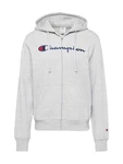 Champion Authentic Athletic Apparel Sweatjacke Hooded Full Zip Sweatshirt (Kapuzensweatjacke) navy/graumeliert/rot