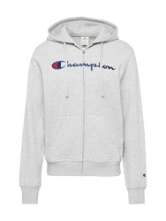 Champion Authentic Athletic Apparel Sweatjacke Hooded Full Zip Sweatshirt (Kapuzensweatjacke) navy/graumeliert/rot