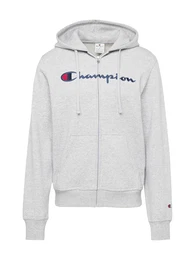 Sweatjacke navy / graumeliert / rot