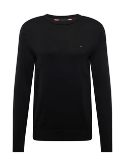 TOMMY HILFIGER Pullover 'ESSENTIAL' schwarz
