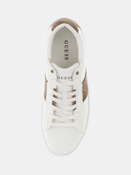 GUESS Sneaker 'Todi' braun/weiß