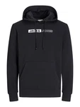 Jack & Jones Plus Sweatshirt JJECorp schwarz/weiß