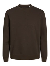 Plus Sweatshirt 'JJEBRADLEY' dunkelbraun