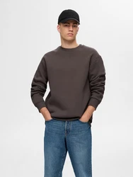 SELECTED HOMME Sweatshirt 'SLHDAN' braun