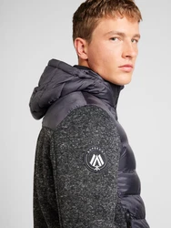 Superdry Jacke Storm (1-St) grau/schwarz/charcoal marl/rot
