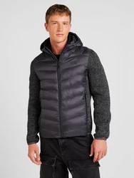 Superdry Jacke Storm (1-St) grau/schwarz/charcoal marl/rot