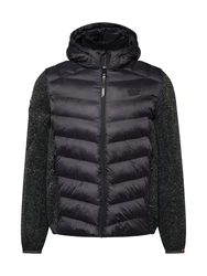 Superdry Jacke Storm (1-St) grau/schwarz/charcoal marl/rot