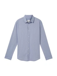 Hemd navy / hellblau / wei