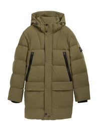 Wintermantel oliv