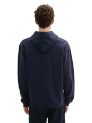 TOM TAILOR Denim Sweatshirt dunkelblau/weiß