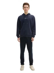 TOM TAILOR Denim Sweatshirt dunkelblau/weiß