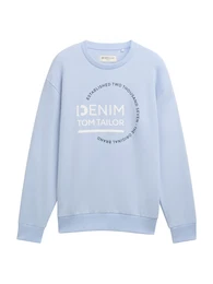 Sweatshirt hellblau / offwhite