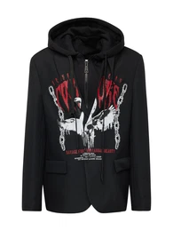 Jacke rot / schwarz / offwhite