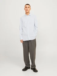 JACK & JONES Hemd JPRBLABUSHWICK STANLEY hellblau / wei