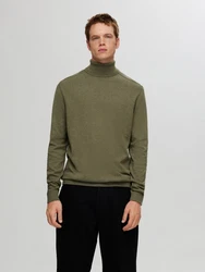 SELECTED HOMME Pullover 'Berg' oliv
