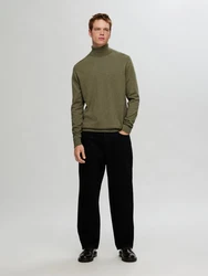 SELECTED HOMME Pullover 'Berg' oliv