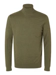 SELECTED HOMME Pullover 'Berg' oliv