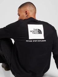 THE NORTH FACE Sweatshirt Raglan Redbox Crew Sweater schwarz/wei