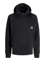JACK & JONES Sweatshirt JCOTERRAIN schwarz / weiß
