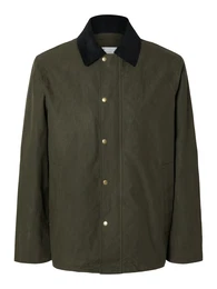 Jacke 'SLHWalter' oliv / schwarz