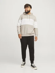 Jack & Jones Plus Sweatshirt JJELEGACY kitt/weiß
