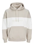 Jack & Jones Plus Sweatshirt JJELEGACY kitt/weiß