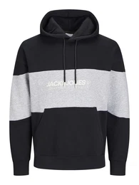 Plus Sweatshirt 'JJELEGACY' graumeliert / schwarz / wei