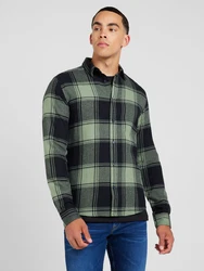Only & Sons Hemd Gudmund hellgrn / schwarz