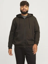 Jack & Jones Plus Sweatjacke Bradley schoko