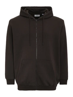 Jack & Jones Plus Sweatjacke Bradley schoko Jack & Jones Plus Sweatjacke Bradley schoko