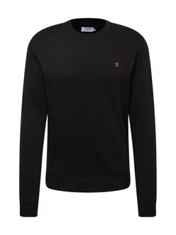 FARAH Sweatshirt 'TIM' Schwarz/Schwarz FARAH Sweatshirt 'TIM' Schwarz/Schwarz