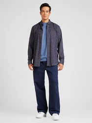 Jack's Langarmhemd indigo/dunkelblau/wei