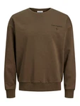 JACK & JONES Sweatshirt JJMystic braun/schwarz