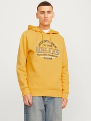 JACK & JONES Sweatshirt marine/safran/weiß