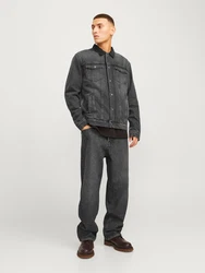 JACK & JONES Jacke 'JJIJean' JJJACKET W SHERPA WI 200 SN black