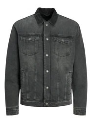 JACK & JONES Jacke 'JJIJean' JJJACKET W SHERPA WI 200 SN black