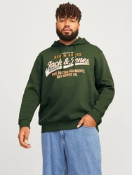 Jack & Jones Plus Sweatshirt JJELOGO SWEAT HOOD 2 COL 24/25 NOOS PLS Dunkelgrün/Grün/Dunkelgrün/Grün/Dunkelgrün/Grün/Dunkelgrün/Grün/Dunkelgrün/Grün/Dunkelgrün/Grün/Dunkelgrün/Grün/Dunkelgrün/Grün/Dunkelgrün/Grün/Dunkelgrün/Grün