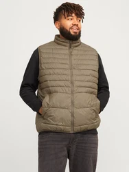 Jack & Jones Plus Weste 'JJEState' schoko