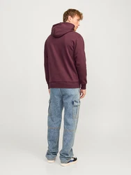 Jack & Jones Sweatshirt JJECaleb dunkelblau/weinrot/wei