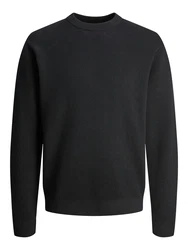 JACK & JONES Pullover JPRBLAMILANO Schwarz/Dunkelgrau/Grau