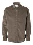 SELECTED HOMME Hemd SLHRegowen schoko
