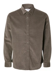 SELECTED HOMME Hemd SLHRegowen schoko