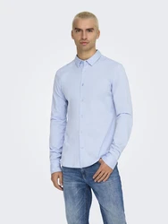 ONLY & SONS Langarmhemd ONSRobin hellblau