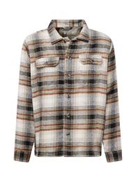 Hemd beige / hellbeige / braun / schwarz